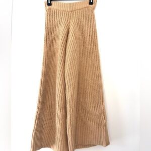 Zara Tan Knit Sweater pants